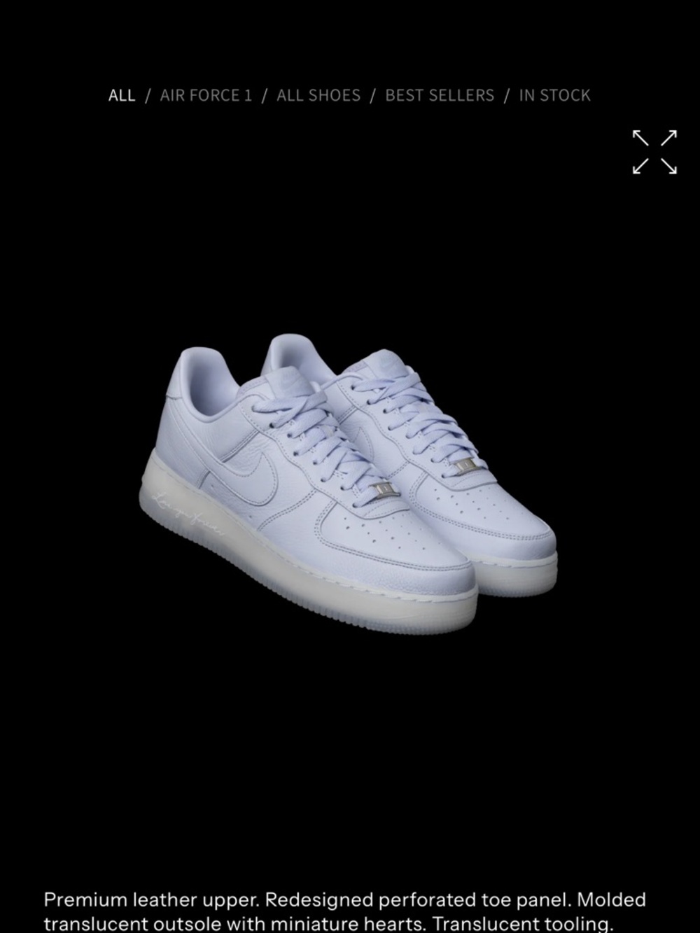 Palest Purple NOCTA Air Force BRAND NEW